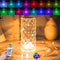 16 Colors Crystal Table Lamp Night Light Touch Lamp Projector USB Rechargeable LED