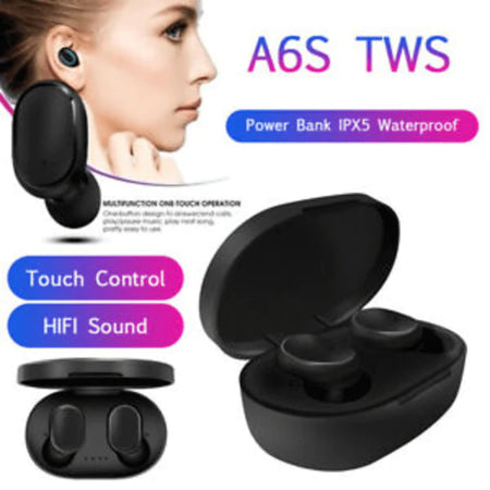A6S TWS Stereo AirDots Wireless Bluetooth