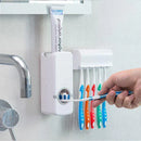 Toothpaste Dispenser With 5 Brush Holder